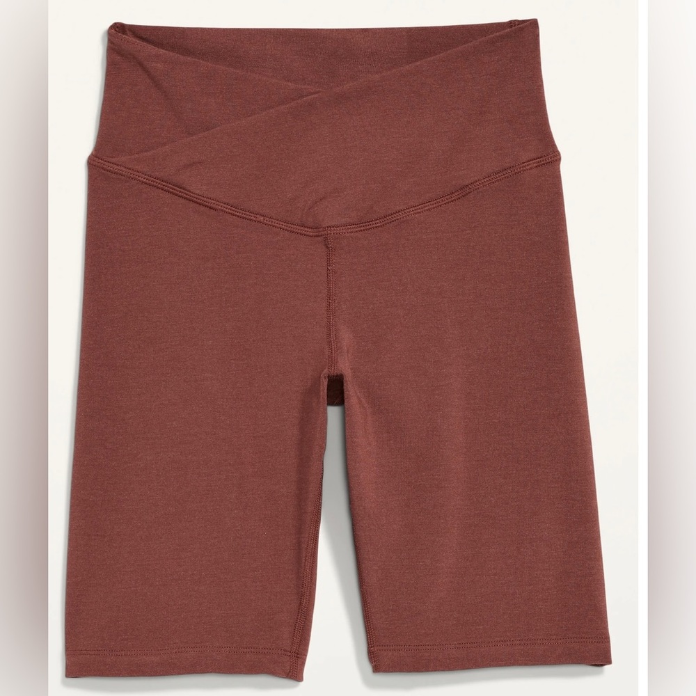 OLD NAVY BNWT Extra High-Waisted PowerChillCrossover Biker Shorts size:X…